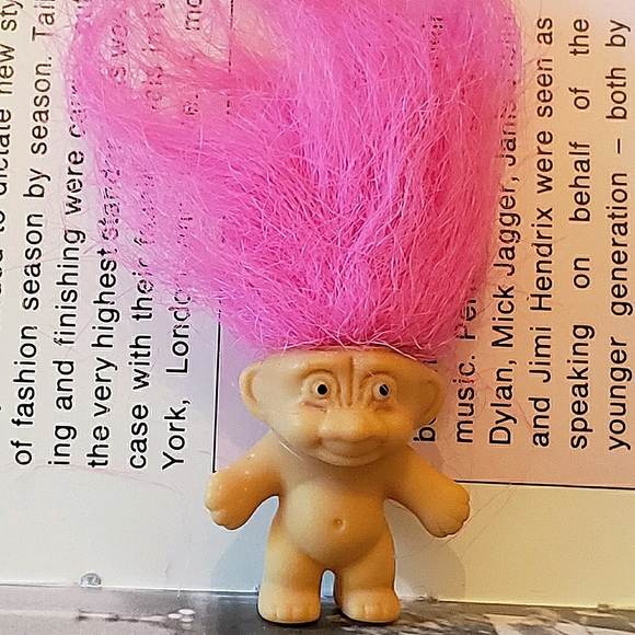 Vintage Other - Retro 90's Troll Brooch Hot Pink Vintage.